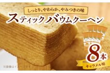 エースベーカリー　スティックバウムクーヘン　キャラメル味　8本入　バウムクーヘン バームクーヘン おやつ おかし スイーツ お菓子 個包装