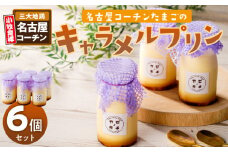 名古屋コーチンたまごのキャラメルプリン　6個セット