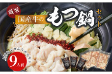 【食肉総合卸 丸正】厳選国産牛のもつ鍋セット（9人前）