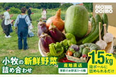 ★障がい者支援施設応援品★ ネオコスモ農園で採れた小牧の野菜詰め合わせ