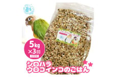 【3ヶ月定期便】fuu シロハラインコ・ウロコインコのごはん（5kg）