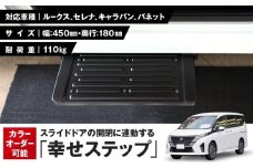 スライドドアの開閉に連動する「幸せステップ」サイズ450