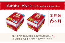 【定期便6ヶ月】明治 R-1 ストロベリー 24本 ドリンクタイプ プロビオ ヨーグルト