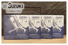 チェロ弦 スズキオリジナル【size:4/4-3/4共通】