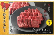 【定番】大府特産A5黒毛和牛下村牛焼肉用特上あかみ　1.0kg