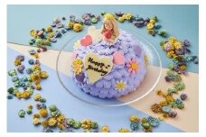 【Le Lis】プリンセスドール（パープル）♪とびっきり可愛い芸術デコレーションケーキ5号（4～6名様分）！もちろん美味しさにも自信！【冷凍でお届け・冷蔵解凍】