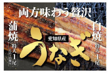 ＜着日指定必須＞【特大・国産うなぎ・蒲焼１尾＋白焼１尾】養鰻場を知るこだわり大将の絶品うなぎ | 蒲焼き 白焼き 愛知 鰻 うなぎ タレ 山椒