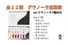 【定期便・全１２回】毎月届く soi 定番グラノーラ７種BOX