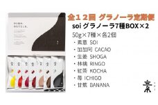 【定期便・全１２回】毎月届く soi 定番グラノーラ７種BOX(２セット)