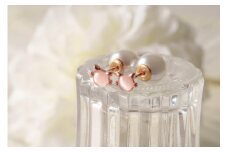 2way　ピアス　小さめ　さりげない　猫モチーフ　紫陽花　ピンク　猫好き　ミニピアス　かわいい　おしゃれ　プレゼント　ギフト　パール　あじさい　アクセサリー