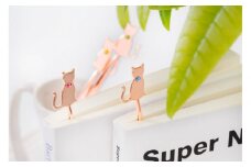 【誕生石ブックマーカー】＜6月 パール＞ 猫しおり 読書 おしゃれ 敬老の日 父の日 ブックマーク 栞 ねこ ギフト