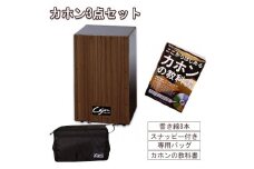 [№21-0148]カホン(スナッピー付、響線8本)・バッグ・教則本の３点セット TCA-3(cajon-set)(ブラウン)