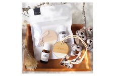 easeグリーンフォレストブレンド&ウッドプレートセット(アロマブレンドオイル+芳香器具)【1410831】