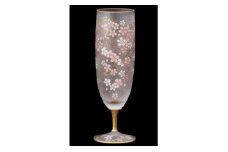 ビアグラス 1個《EL DORADO SAKURA WINE》｜ガラス コップ 食器 日本製 桜 金 ゴールド 高級 ギフト プレゼント アデリア 石塚硝子 [0301]