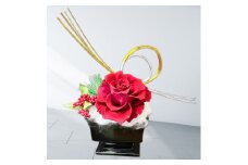【お正月花】プリザーブドフラワー【ダイヤモンドローズ】(体験型)【0508】