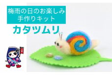 梅雨の楽しみ [カタツムリ] 手作り羊毛キット・親子で作れる動画付き【0461】