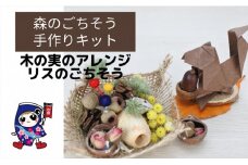 森のごちそう [木の実のアレンジ・リスのごちそう] 手作りキット・親子で作れる動画付き【0504】