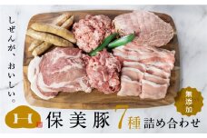 保美豚プレミアム・真空冷凍肉無添加　7品目入り ／ 豚肉 加工品 ローススライス ウインナー ミンチ 完全薬剤不使用 愛知県 特産品 産地直送 田原市 渥美半島