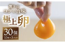 【感動の卵体験】 コク旨 極上卵 30個 割れ保証付き こだわり たまご 卵