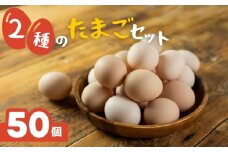希少な2種のたまごセット 50個 割れ保証付き 卵 たまご 鶏卵 50 お楽しみ 