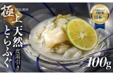 天然とらふぐ皮湯引きセット 自家製ポン酢 薬味付き 伊良湖天然とらふぐ フグ 天然ふぐ 愛知県 田原市 10000円