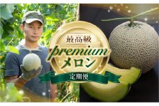 メロン プレミアム定期便 全2回　めろん フルーツ 果物 ジューシー 古田メロン マスクメロン 愛知県 特産品 産地直送 田原市 渥美半島