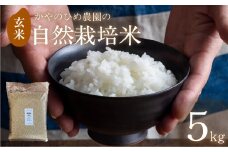 【先行予約】 かやのひめ農園 自然栽培米 【令和7年産】玄米 5kg  (コシヒカリ) 米 自然栽培 自家採種 農薬不使用 愛知県 田原市