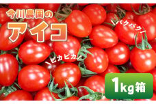 【ふるさと納税】【先行予約】今川農園のミニトマト アイコ 1kg 先行予約受付 期間限定 季節限定 野菜 国産 完熟 やさい フルーツ トマト 完熟 千果 ミニトマト イエロー プチトマト イエロートマト プチ お弁当 贈り物 おやつ サラダ 送料無料 産地直送