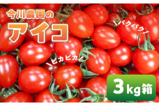 【ふるさと納税】【先行予約】今川農園のミニトマト アイコ 3kg 先行予約受付 期間限定 季節限定 野菜 国産 完熟 やさい フルーツ トマト 完熟 千果 ミニトマト イエロー プチトマト イエロートマト プチ お弁当 贈り物 おやつ サラダ 送料無料 産地直送