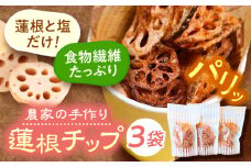 【先行予約 10月より順次発送いたします】 農家が作る レンコンチップ ヒマラヤ岩塩味 おやつ レンコン 蓮根 愛西市 / しのだ農園-SHINODA FARM- [AECE006]