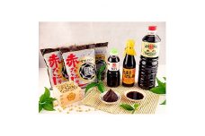 ＜マスカン印＞　赤だしみそ3袋とたまりしょうゆ、たまりぽん酢　6点セット【1078577】