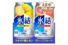 キリン 氷結 詰合せ レモンとグレープフルーツ 350ml 48本 (各1箱) チューハイ飲み比べ【1408217】