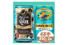 ＜キリン 晴れ風＞&＜愛知クラフトジンソーダ＞350ml 48本(各24本)　酒〈ビール・ジン〉【1533191】