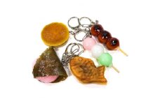 食品サンプルキーホルダー 和菓子5個セット【1209966】