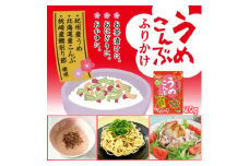 うめこんぶふりかけ 20g(10個セット) ソフト食感でお粥・お茶漬け・吸物・うどんなどにもおすすめ【1556094】