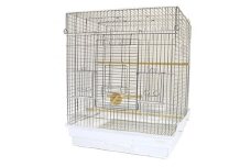 HOEIの鳥かご　ステンレス大型手のりケージ　465オカメステンレス【1136627】