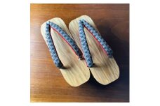 郡上踊り　踊り下駄　槍鉋(やりかんな)下駄　女性用Sサイズ　鼻緒/麻の葉【1362999】
