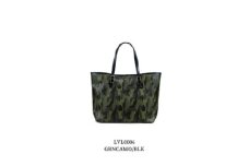 レザー調トートバッグ　GRNCAMO/BLK【LVL0006 】