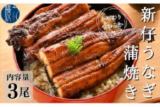[№5830-0147]新仔うなぎ 蒲焼き 3尾 150g以上 かね梅 鰻 ウナギ 蒲焼 たれ タレ 丑の日 国産 三河一色産 炭火焼き 手焼き 簡単調理 小分け 真空パック うな重 うな丼 ひつまぶし グルメ 人気 ギフト 贈り物 贈答 株式会社かね梅 送料無料 愛知県【 蟹江町 】