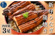 [№5830-0147]新仔うなぎ 蒲焼き 3尾 150g以上 かね梅 鰻 ウナギ 蒲焼 たれ タレ 丑の日 国産 三河一色産 炭火焼き 手焼き 簡単調理 小分け 真空パック うな重 うな丼 ひつまぶし グルメ 人気 ギフト 贈り物 贈答 株式会社かね梅 送料無料 愛知県【 蟹江町 】