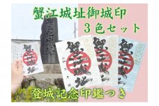 [№5830-0255]【蟹江城址】御城印3色セット