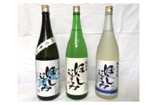 No.010 ほしいずみ　飲みごたえ三種セット ／ お酒 日本酒 純米吟醸 辛口 飲み比べ 愛知県 特産