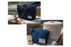 No.050 Alberton サコッシュ ＆ porch ／ 知多木綿 アルバートン 帆布 ボディバッグ ワンショルダー ショルダーバッグ 斜め掛け カバン かばん 鞄 ポーチ 愛知県 特産