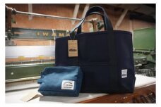 No.079 Alberton M size Tote bag ＆ porch ／ 知多木綿 アルバートン 帆布 トートバッグ カバン かばん 鞄 ポーチ 愛知県 特産