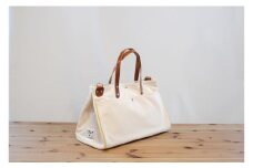 No.085 ＷＡＴＡＫＵＭＩ ＢＯＳＴＯＮ ＢＡＧ　生成り（M） ／ ボストンバッグ カバン 愛知県