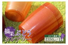 摘果ぶどうのタンブラー（ぶどう濃度1％）