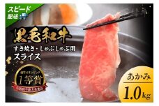 東浦町特産『下村牛』あかみ（すき焼き・しゃぶしゃぶ用) 1kg│すき焼き しゃぶしゃぶ 1キロ 黒毛和牛 和牛 お肉 肉 高級 あかみ 赤身 下村牛 愛知県 東浦町 