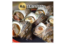 秀品サザエ1kg 刺身・生食可(CAS冷凍で新鮮)大粒約6～7コ