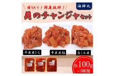 海神丸 平貝 チャンジャ 食べ比べ セット 3種 貝ひも ・ 貝柱 ・ 白ミル貝 各 100g パック 小分け 冷凍 海鮮 貝 海の幸 魚貝類 みる貝 キムチ 貝 つまみ 魚貝 タイラギ おかず おつまみ ミルガイ 酒の肴 塩辛 貝類詰め合わせ 平貝 ご飯のお供 付け合わせ 貝 ふるさと納税貝 ふるさと納税かい ふるさと納税貝柱 詰め合わせ 平貝 愛知県 南知多町 人気 おすすめ