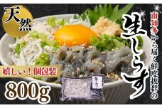生しらす(お刺身) 約800ｇ(100ｇ×8個) 岬だより